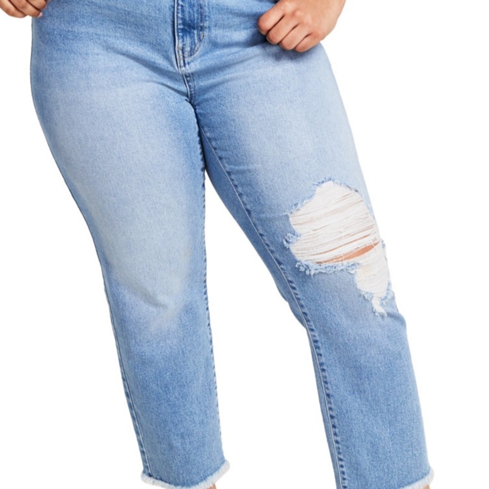 Celebrity Pink Light Blue Relaxed Straight Jeans
